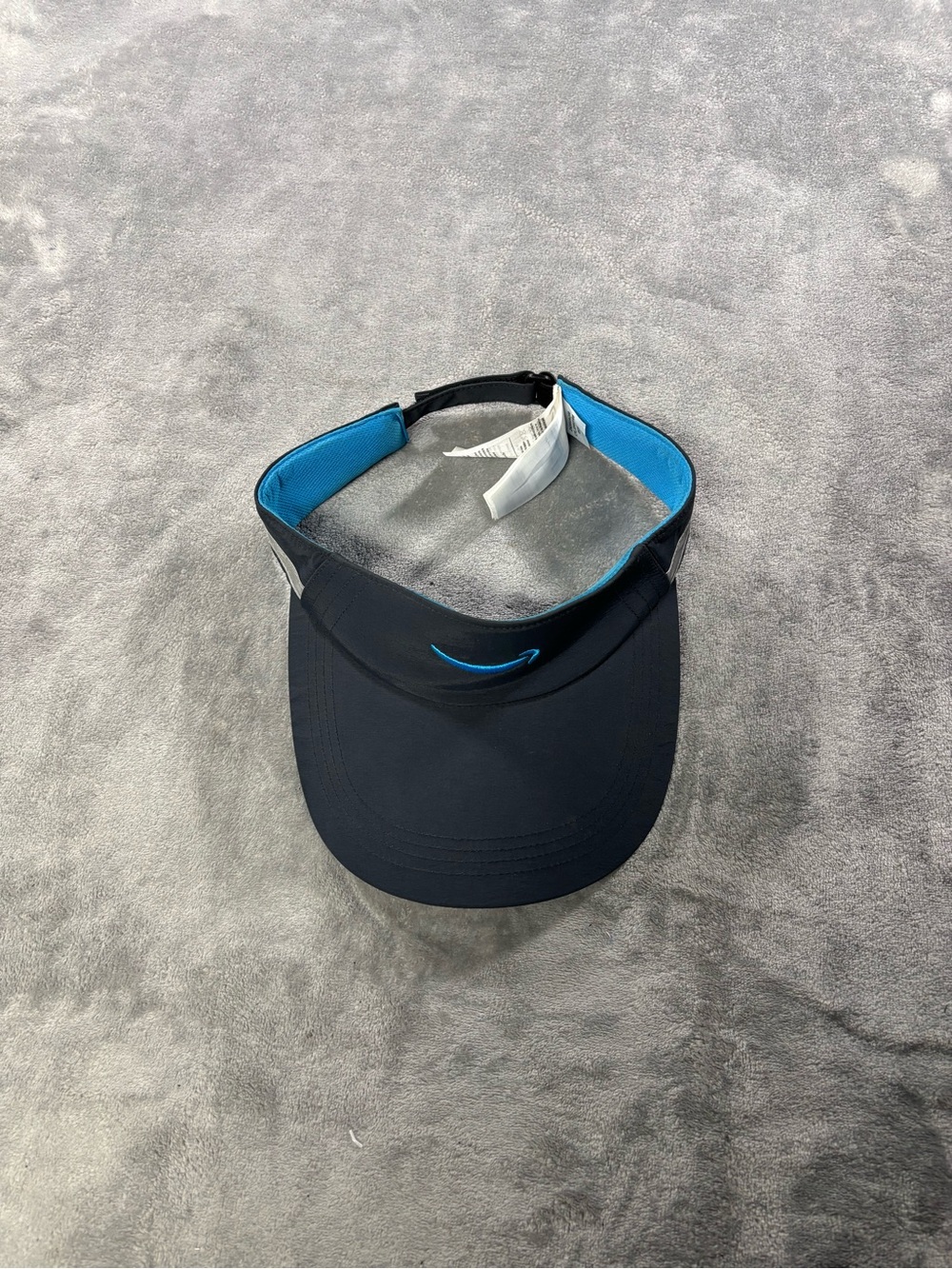 Amazon Navy Visor with Bright Blue Lining